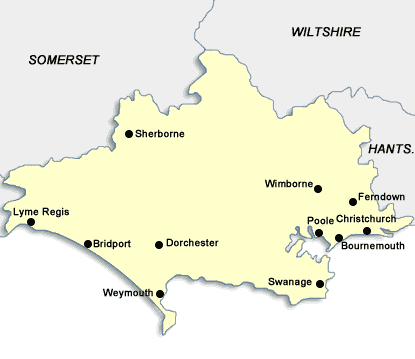 Map of Dorset