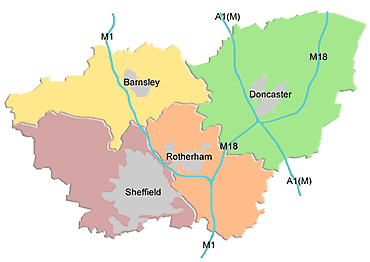 Map of Sheffield