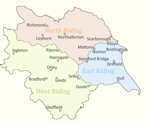 Map of North Humberside